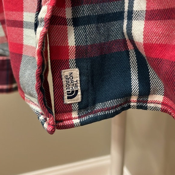 The North Face Plaid Flannel Long Sleeve Button Down Shirt Size Large - Picture 6 of 8